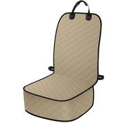 ELONGRIVER Dog Car Seat Covers, Waterproof Front Seat Cover for Dogs, Scratch-Proof, Nonslip Pet Passenger Seat Cover Protector, Universal Fit for Cars Trucks SUVs, Standard Size, Khaki