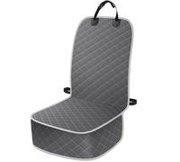 ELONGRIVER Dog Car Seat Covers, Waterproof Front Seat Cover for Dogs, Scratch-Proof, Nonslip Pet Passenger Seat Cover Protector, Universal Fit for Cars Trucks SUVs, Standard Size, Grey