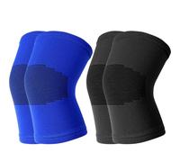 elook 2Pairs Knee Pads for Kids, Nylon Volleyball Knee Pads for Dancers (M)