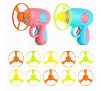 elook Flying Disc Launcher Toy, Colourful Kitten Fetch Toy including
