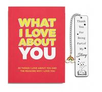 elook What I Love about You Book, Romantic with Bookmark