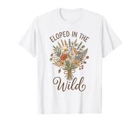 Eloped in The Wild Wildflower Bouquet Cottagecore Boho T-Shirt
