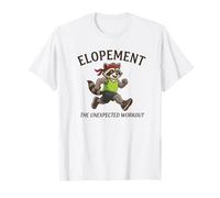 Elopement The Unexpected Workout Autism Awareness Raccoon T-Shirt