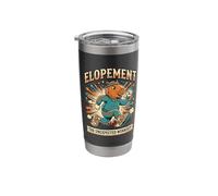 Elopement The Unexpected Workout Funny Capybara Stainless Steel Insulated Tumbler