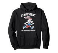 Elopement The Unexpected Workout Funny Running Bunny Autism Pullover Hoodie