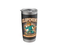 Elopement The Unexpected Workout Funny Wedding Cat Stainless Steel Insulated Tumbler