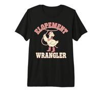 Elopement Wrangler Goose Western Humor Design Premium T-Shirt