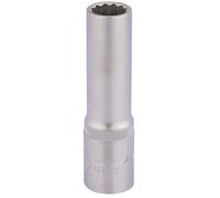 Elora 1/2"D 13mm Deep Bi Hexagon Socket Chrome Plated Knurled Ring 11933