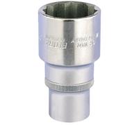 Elora 1/2"D 32mm Deep Bi Hexagon Socket Chrome Plated Knurled Ring 11940