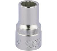 Elora 24575 Bi-Hexagon Socket 1/2in Sq. Dr. 12Mm each