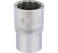 Elora 24640 Bi-Hexagon Socket 1/2in Sq. Dr. 19Mm each