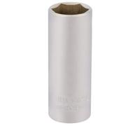 Elora 1/4"D 14mm Deep Socket Hexagon Chrome Plated 58734