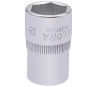 Elora 15307 Hexagon Socket 1/2in Sq. Dr. 18Mm each