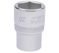 Elora 15309 Hexagon Socket 1/2in Sq. Dr. 20Mm each
