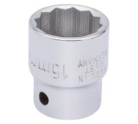 Elora 25911 Bi-Hexagon Socket 3/8in Sq. Dr. 15Mm each