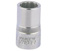 Elora 24608 Bi-Hexagon Socket 1/2in Sq. Dr. 15Mm each