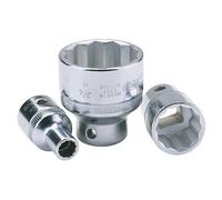 Elora 24898 Whitworth Bi-Hexagon Socket 1/2in Sq. Dr. 3/4in each