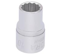 Draper 25862 Elora Bi-Hexagon Socket, 3/8" Square Drive, 10mm