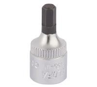 Elora 4mm Hexagon Screwdriver Socket 1/4"D hardened tempered chrome plated 11125
