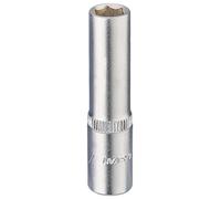 Draper Deep Socket 1455-T 1/4" Drive Hexagon Metric 7 mm Blue