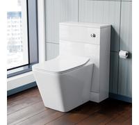 Elora Back To Wall Toilet Pan With Concealed Cistern WC Unit Set