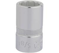 Elora Bi-Hexagon Socket 1/2" 5/8" Chrome Plated Hardened And Tempered 24385
