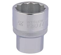Elora Bi-Hexagon Socket 1/2"D 25mm Chrome Plated Hardened And Tempered 24707
