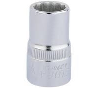 Elora Bi-Hexagon Socket 1/2"D 9/16" Chrome Plated Hardened And Tempered 24369