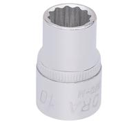 Elora Bi-Hexagon Socket 3/8"D 10mm Chrome Plated Hardened And Tempered 25862