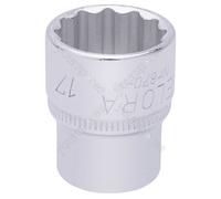 Elora 25937 Bi-Hexagon Socket 3/8in Sq. Dr. 17Mm each