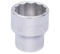 Elora Bi-Hexagon Socket, 3/8" Sq. Dr., 18mm