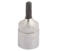 Elora Hexagon Screwdriver Socket, 1/4" Sq. Dr., 3mm