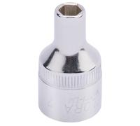 Elora Hexagon Socket 1/2"D 7mm Chrome Standard Length Metric 15296