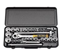 Elora Metric and Imperial Socket Set, 1/2"" Sq. Dr. (28 Piece)