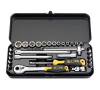Elora 31 Piece 1/4" Drive Hex Socket and Screwdriver Bit Set Metric