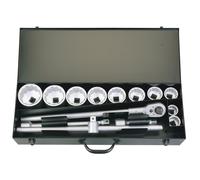 Elora Metric Socket Set, 1" Sq. Dr. (14 Piece)