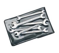 Elora Midget Metric Open End Spanner Set 6 Piece 4 to 11mm Chrome Plated 05202