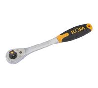 Elora Quick Release Soft Grip Reversible Ratchet, 1/2"" Sq. Dr., 270mm
