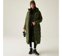 Eloria Longline Hooded Insulating Baffled Jacket Regatta Green 8
