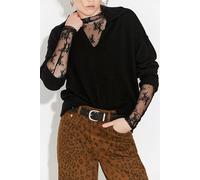 Eloura Cashmere Henley Sweater at Free People in Night, Size: XL - female