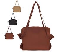 Eloure Saint Chevelle Bag, 2025 New Women's Collapsible Tote Shopping Bag, Large-Capacity Shoulder Messenger Bag for Travel(Brown)