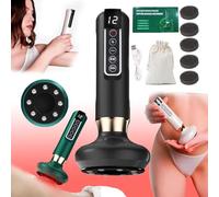 Elouris Cellulite, Anti-Cellulite Firm & Tone Tool, Elouris Cellulite Massager, Glowfit Anti Cellulite Massager, 12 Suction Modes Pain Relief, Massage Abdominal Belly Thighs Butt Neck at Home (Gray)