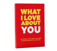 Elovara What I Love About You Book, 30 Reasons Fill-in-the-Blank Journal | for Couples, Romantic Keepsake Gift for Boyfriend, Girlfriend, Husband, Wife, Anniversary and Valentine's Day Present