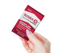 Elovate15 Glucose Powder Slimpaks (New Dispenser 6 Pack) 15.5g Fast Dissolve All Natural for Rapid Hypoglycemia Recovery - Substitute for Gels/Tablets - Original Since 2014