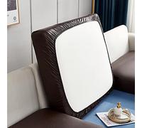 Elover Seat Cover Stretch Sofa Artificial Leather Cushion Cover with High Elasticity Waterproof and Oil Resistant Sofa Cushion Furniture Cover Sofa Protection