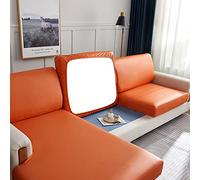 Elover Seat Cover Stretch Sofa Artificial Leather Cushion Cover with High Elasticity Waterproof and Oil Resistant Sofa Cushion Furniture Cover Sofa Protection