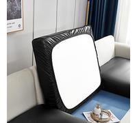 Elover Seat Cover Stretch Sofa Artificial Leather Cushion Cover with High Elasticity Waterproof and Oil Resistant Sofa Cushion Furniture Cover Sofa Protection