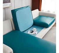 Elover Seat Cover Stretch Sofa Artificial Leather Cushion Cover with High Elasticity Waterproof and Oil Resistant Sofa Cushion Furniture Cover Sofa Protection