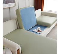 Elover Seat Cover Stretch Sofa Artificial Leather Cushion Cover with High Elasticity Waterproof and Oil Resistant Sofa Cushion Furniture Cover Sofa Protection