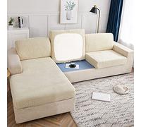 Elover Sofa Cushion Cover - Waterproof Sofa Cushion Cover, Non-slip Elastic Seat Cover, Three-Dimensional Pattern Sofa Seat Cover
